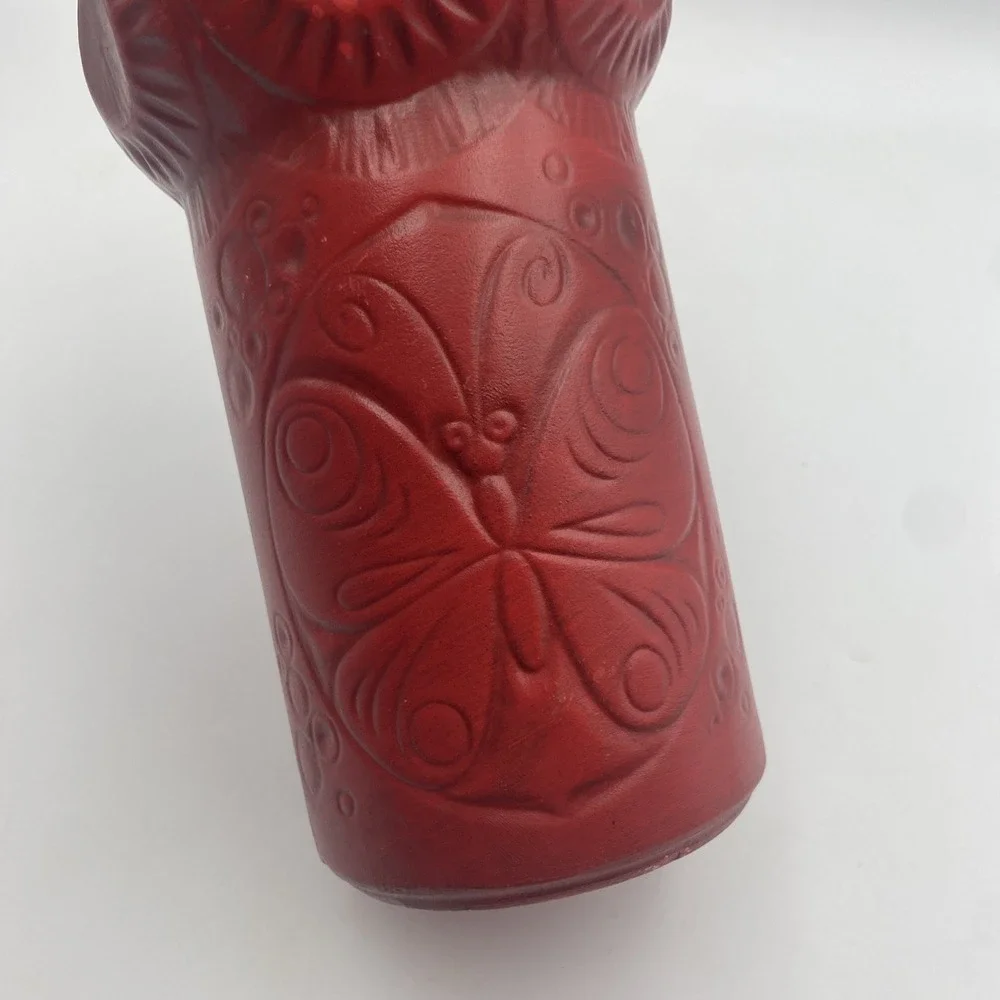 Vintage McCoy Pottery Scandia Red Butterfly Vase Pattern‎ 620 8.5